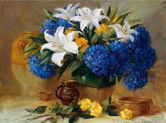 Peony Flower Flowers Paint By Numbers