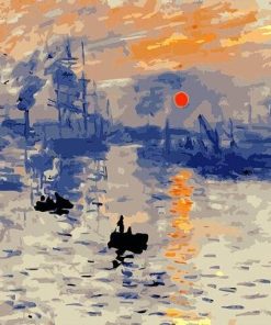 Impression Sunrise Claude Monet Landscape Paint By Numbers