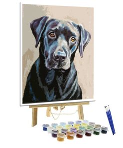 Customized dog painting by numbers