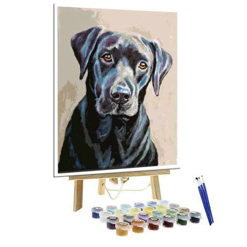 Customized dog painting by numbers