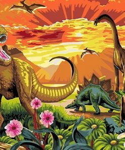 Dinosaurs Paint By Numbers