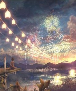 Fireworks At Night Paint By Numbers