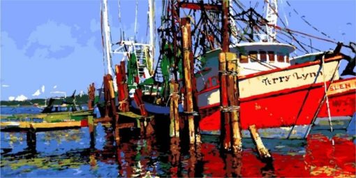 Fishing Boat Paint By Numbers