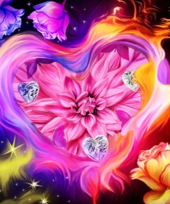 Flower of Love Flowers Paint By Numbers