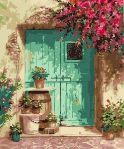 Flowers Door Paint By Numbers