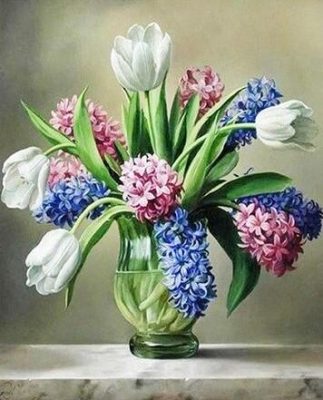 Hyacinth Flower paint by numbers