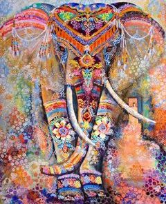 Indian Elephant Paint By Numbers