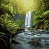 Peaceful Waterfall Paint By Numbers