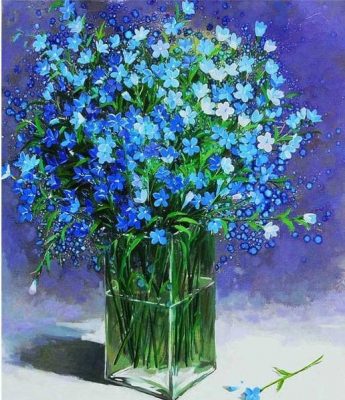 Periwinkle  Flowers Paint By Numbers