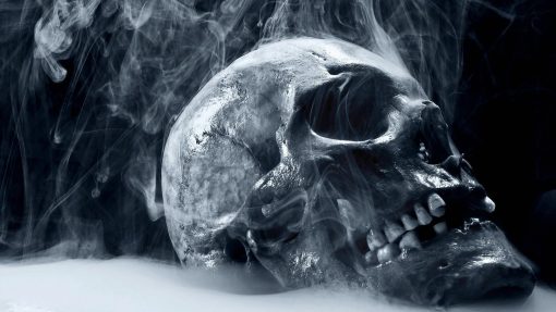 Skull And Smoke Paint By Numbers