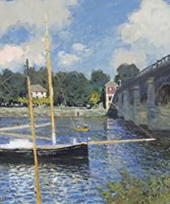 The Bridge at Argenteuil By Claude Monet Landscape Paint By Numbers