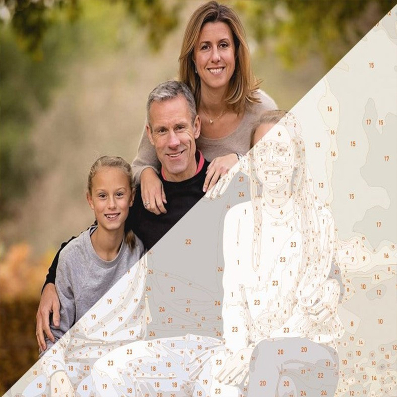 family-customized paint by numbers