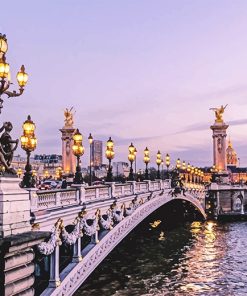 Deck Arch Bridge In Paris Paint By Numbers