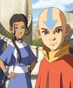 Aang and Katara Paint By Numbers