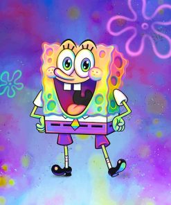 Colorful Spongebob Paint By Numbers