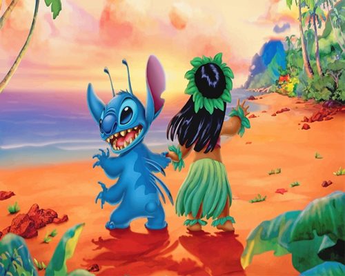 Lilo Cartoon Paint By Numbers