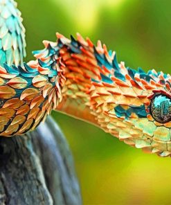 Spiny Snake Paint By Numbers