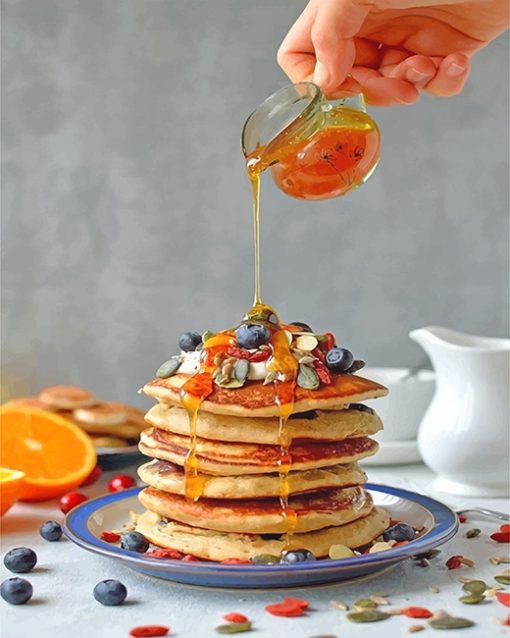 Pancake Honey Paint By Numbers