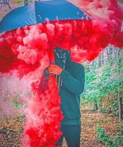 Smoke Umbrella Paint By Numbers