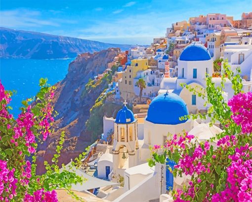 Thira Santorini Paint By Numbers