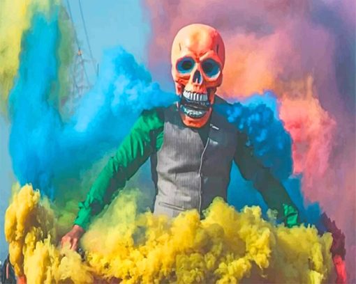 Smoke Skull Paint By Numbers