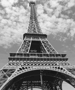 Eiffel Monochrome Paint By Numbers