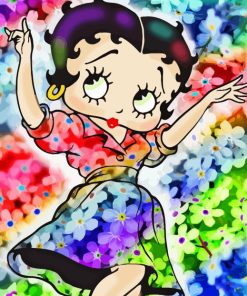 Colorful Betty Boop Paint By Numbers