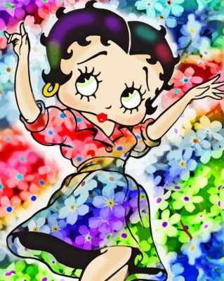 Colorful Betty Boop Paint By Numbers