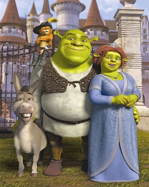 Shrek Family Paint By Numbers