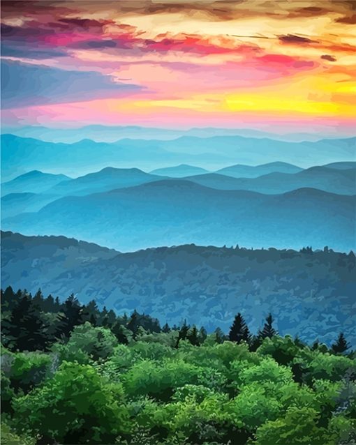 Blue Ridge Paint By Numbers