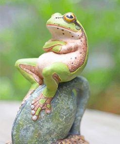 Frog Relaxes Paint By Numbers