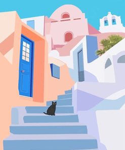 Santorini Paint By Numbers