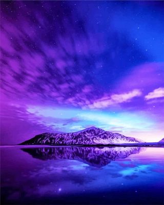 Purple Sky Paint By Numbers