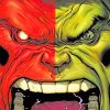 Red And Green Hulk Paint By Numbers