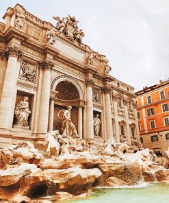 Trevi Fountain Rome Paint By Numbers