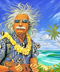 Einstein In Hawaii Paint By Numbers