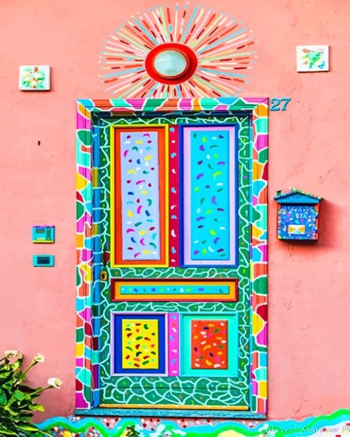 Artistic Door Paint By Numbers