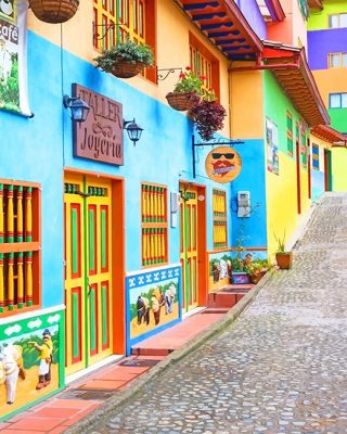 Colorful Guatapé Paint By Numbers