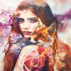 Colorful Fox Woman Paint By Numbers