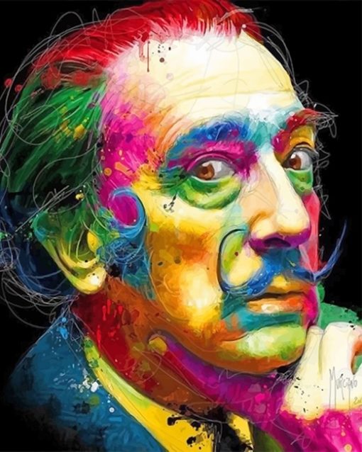 Colorful Dali Paint By Numbers