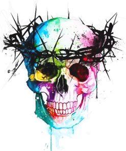 Skull Crown Paint By Numbers