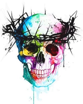 Skull Crown Paint By Numbers