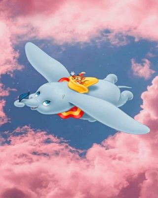 Dumbo Cartoon Paint By Numbers