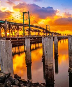 Long Beach Bridge Paint By Numbers