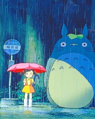 Mei Kusaka And Totoro Paint By Numbers