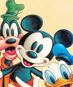 Mickey Mouse And Goofy Paint By Numbers