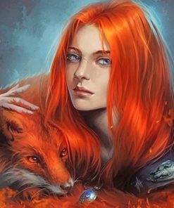 Fox Woman Paint By Numbers