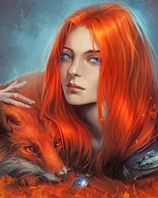 Fox Woman Paint By Numbers