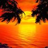 Sunset Tropical Island Paint By Numbers