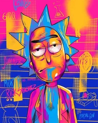 Rick Colorful Paint By Numbers